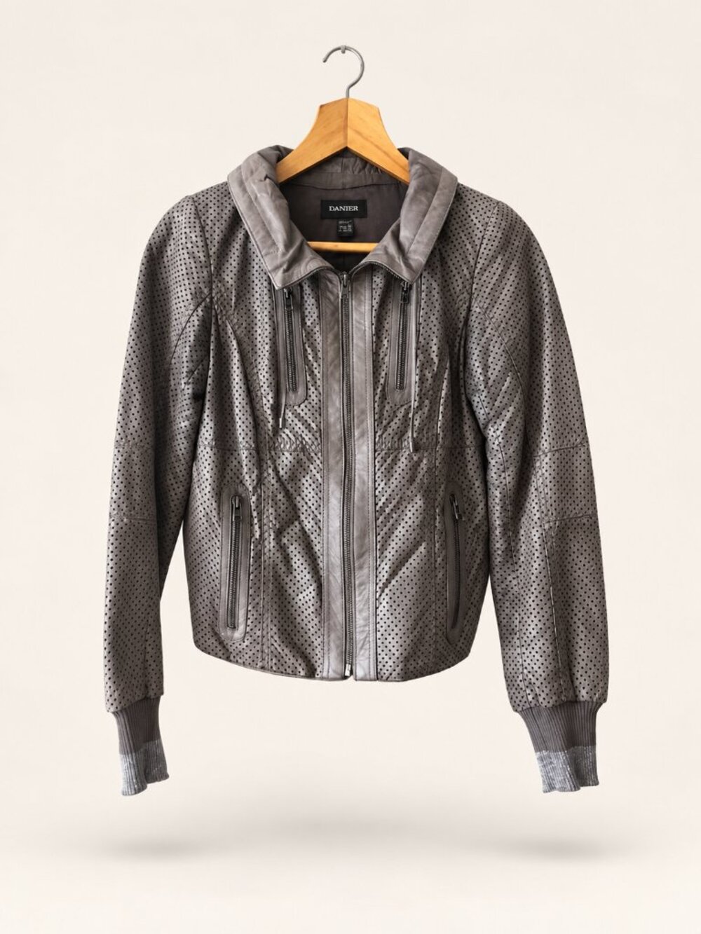 Danier perforated leather moto jacket